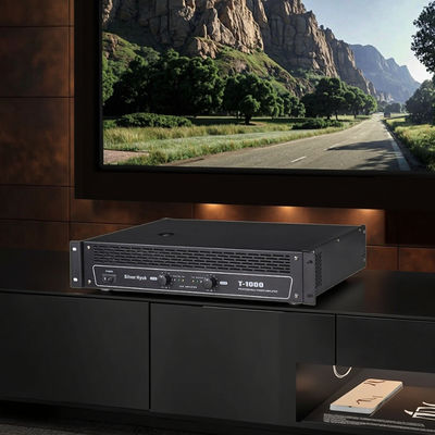 T-1200 T-1000 T-800 T-600 2*600W 業務用ハイパワープロフェッショナルKTV AVアンプ メタル純粋後段パワーアンプ