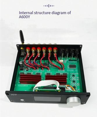 A600Y アクティブホームシアター パワーアンプ 5.1 多チャンネル 5*50W+100W 独立調節 リモコンBT 5.3 サブウーファー