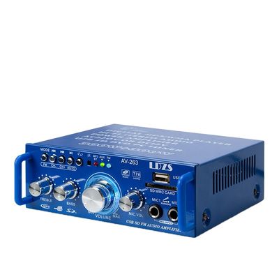 AV-263BT2.0チャンネル 120WハイファイミニBT 無線家庭用車用アンプ 110V/220V 12V MP3プレーヤー受信機