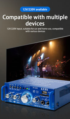 AV-263BT2.0チャンネル 120WハイファイミニBT 無線家庭用車用アンプ 110V/220V 12V MP3プレーヤー受信機