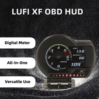 OBD2 デジタルオートメーター タービン圧力 多機能 HUD ヘッドアップディスプレイ OBD メーター 高級オート電子機器