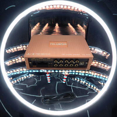 ホットセール 4*50W ABクラス カーアンプ 4チャネル DSP クロスオーバー サブウーファーアンプ オートパワー (コントロールパネルなし)