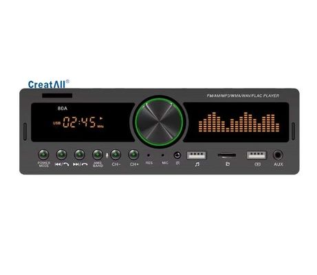 Creatall 新車MP3プレーヤー USBフラッシュドライブスロット BT 無線FMラジオ ハンドフリー MP3&TFカードと互換性