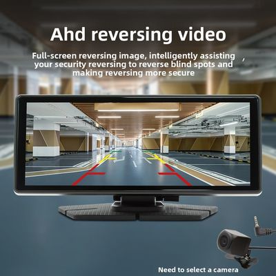 Creatall 8.1インチ ポータブルオールインワンカーナビゲーションデバイス ワイヤレスCarPlay フロントリアデュアルレコーディングダッシュカム ダッシュボード用