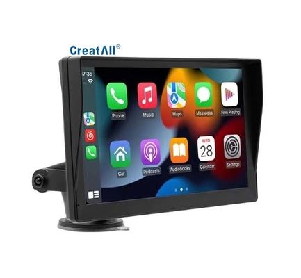 Creatall 9インチポータブルカー MP5 プレイヤー HD バック画像 ブロードテッド 無線カープレイ ダッシュボード 配置 USB接続