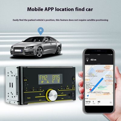 Creatall 12V デュアルディスクカーMP3プレーヤー スマートBluetoothカーアンプラジオ カラフルライト Aux SDカード接続 1年保証