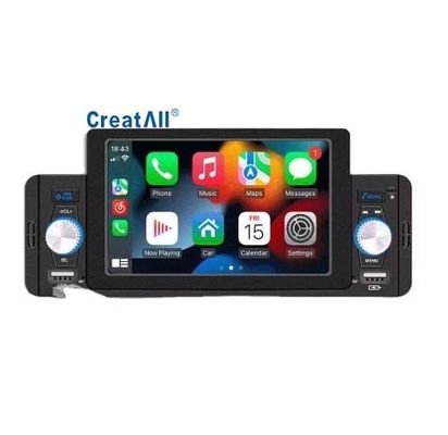 Creatall 5インチカーMP5プレーヤー Bluetoothリバースカメラ 有線/ワイヤレスCarPlay対応 WAV MP3 APEオーディオフォーマット USB