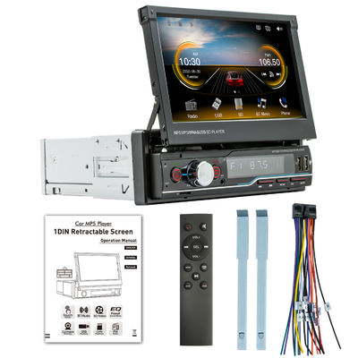 Creatall 7インチ伸縮式オールインワンCarPlayラジオ、MP5 MP4カードスロット、BTワイヤレスハンズフリープレーヤー