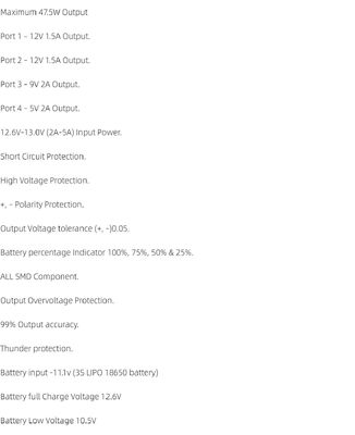 CA-403S ミニルーター 無停電電源装置基板 40W出力 11.1Vバッテリー入力 短絡保護機能付き