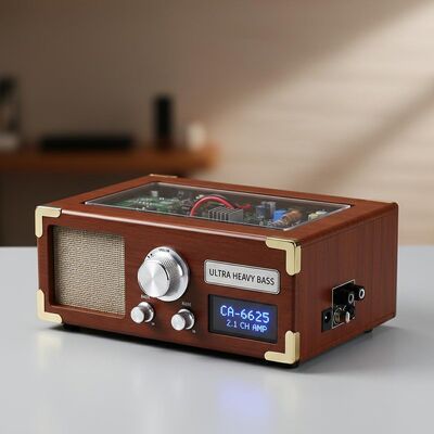 CA-6625 2.1 チャネル 超重ベース デジタルアンプボード モジュール DIY オーディオ プロジェクト用 12V 電源