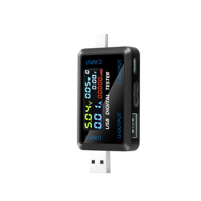 USB-C Digital Multi-Function Power Meter Real-Time Voltage Current & Capacity Display CD4-30V Range
