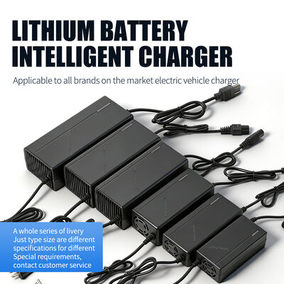 Lithium Battery Intelligent Charger AC Port Universal Adapter UK Plug 12V-72V