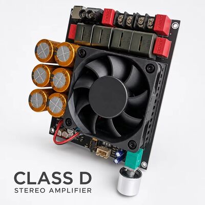 600W+600W デュアルTPA3255アンプボードファン冷却クラスDステレオアンプボードDC18-50V