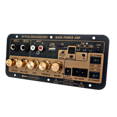 D50 増幅器ボード オプティカルオーディオ ブルートゥース AMP USB FM ラジオ TF プレイヤー DIY オーディオ サブウーファー 車