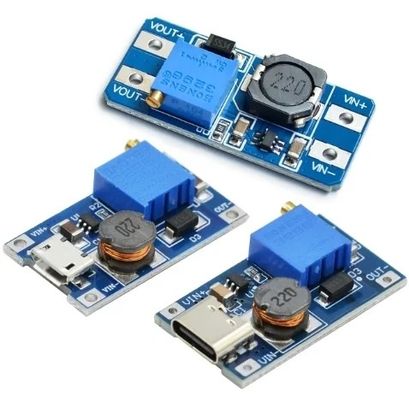 Creatall MT3608 DC-DCブーストモジュール 2A ブーストボード 入力電圧 2-24V 出力電圧 30V