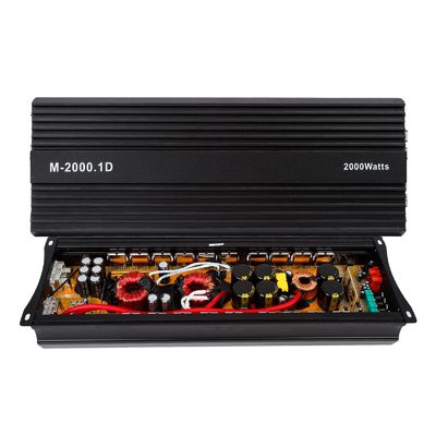高出力 12V 2000W カーオーディオパワーアンプ 2000ワット モノクラスDサブウーファー クロスオーバー付き