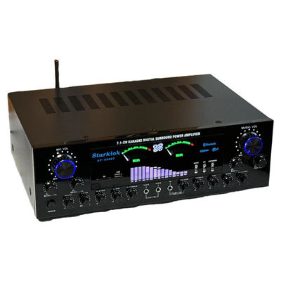 AV-888BT 2800W ホームカラオケ デュアルリング パワーアンプ 新モデル 7.1チャンネル ゾーンチューニング ハイパワー メタル構造